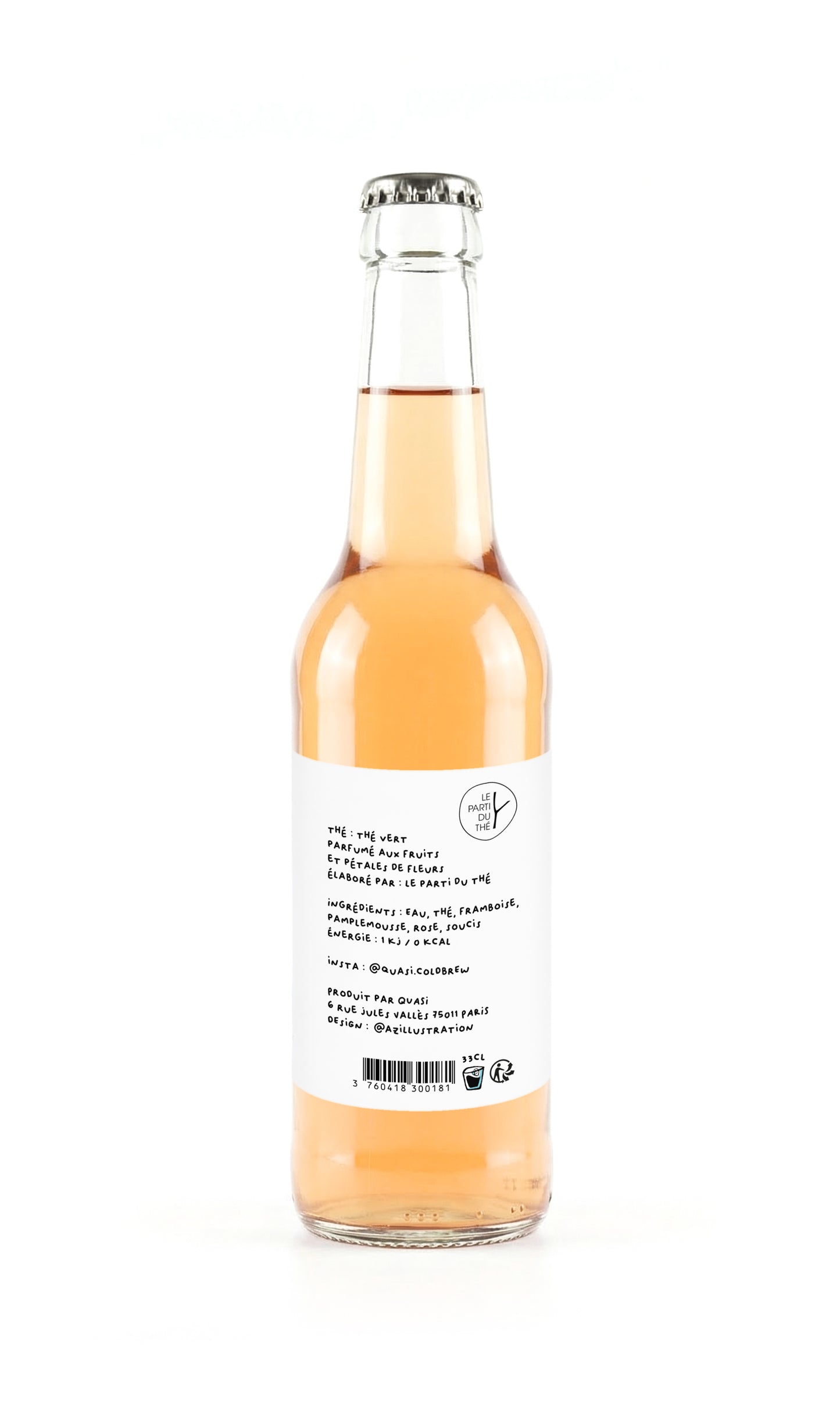 QUASI - "Golden Seed" - Cold brew tea (bouteille 33cL)