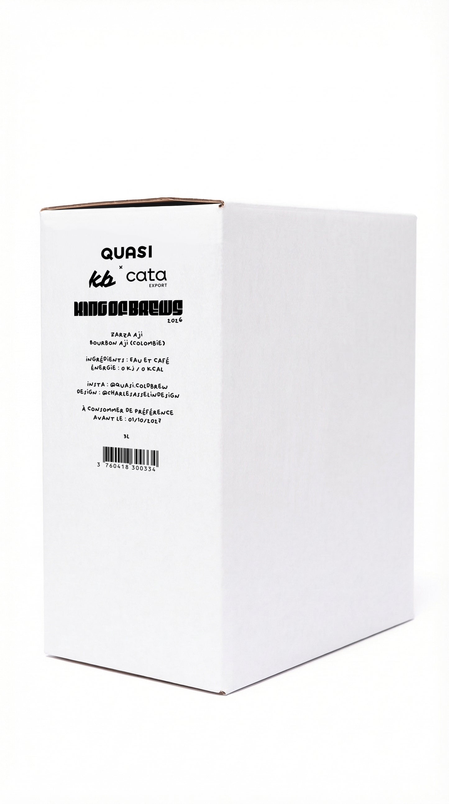 QUASI - "King of Brews 2026" - Cold brew coffee (cubi 3L)