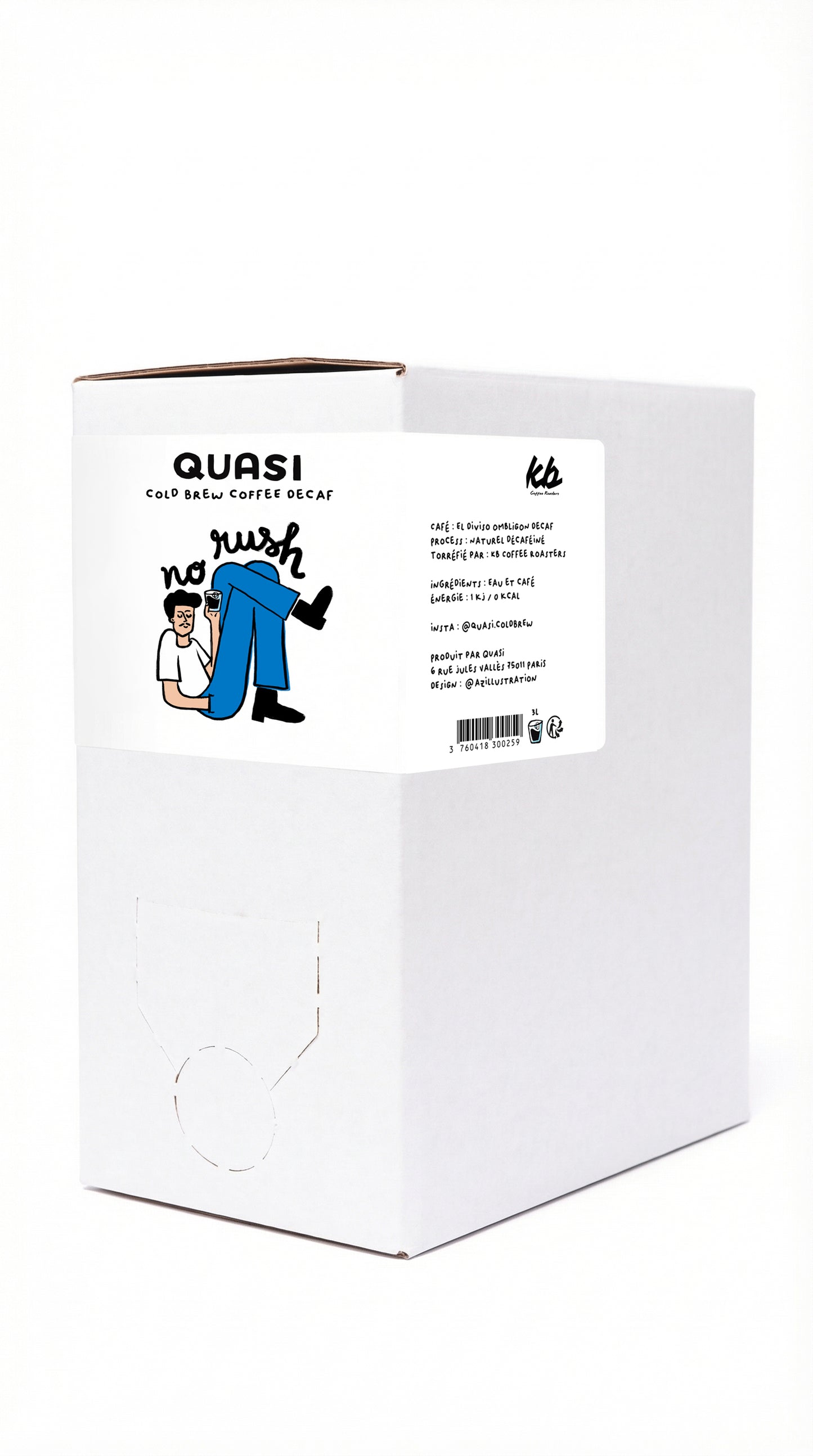 QUASI - NO RUSH - COLD BREW DECAF - BIB 3L