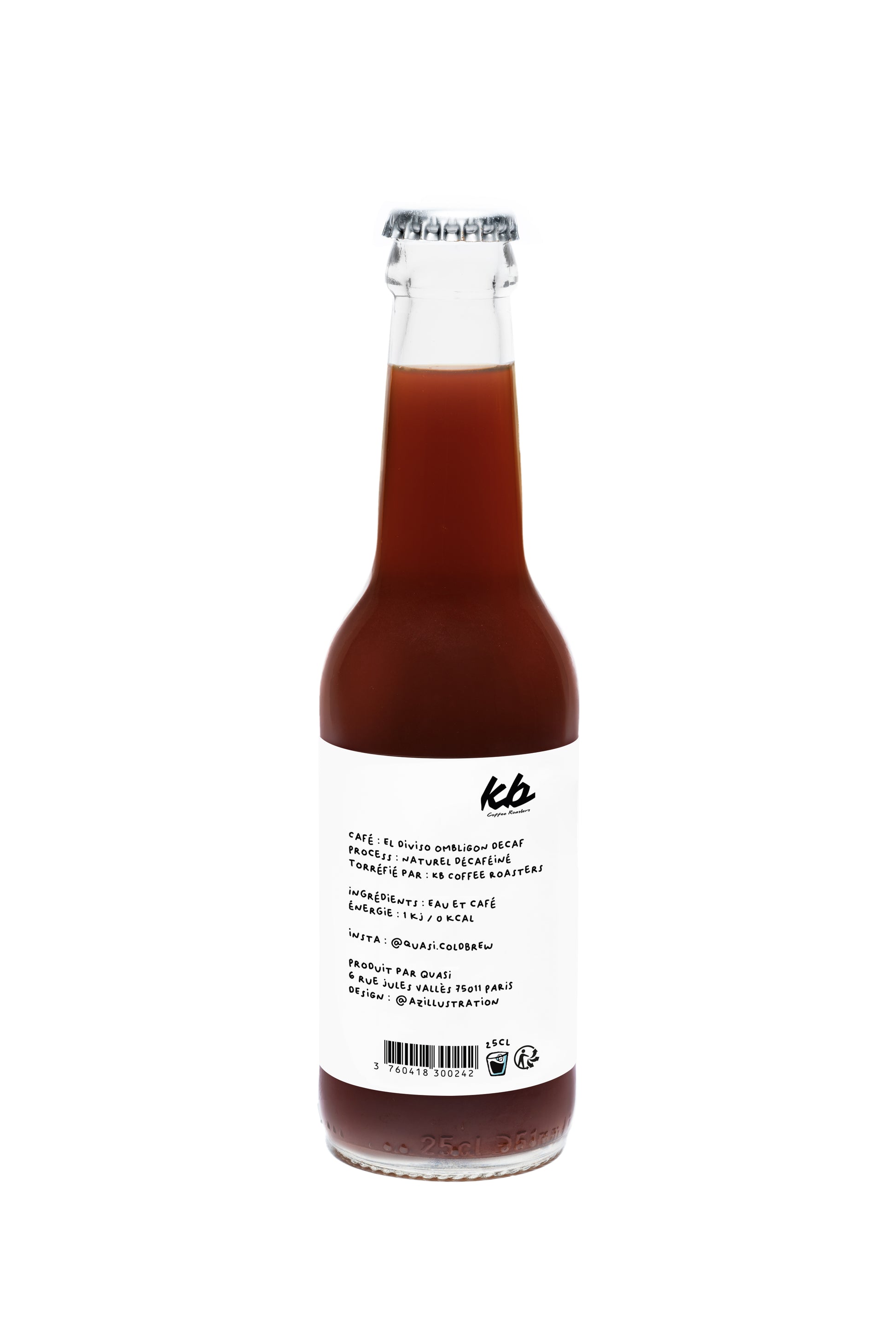 QUASI - NO RUSH - COLD BREW DECAF - BOUTEILLE 25CL